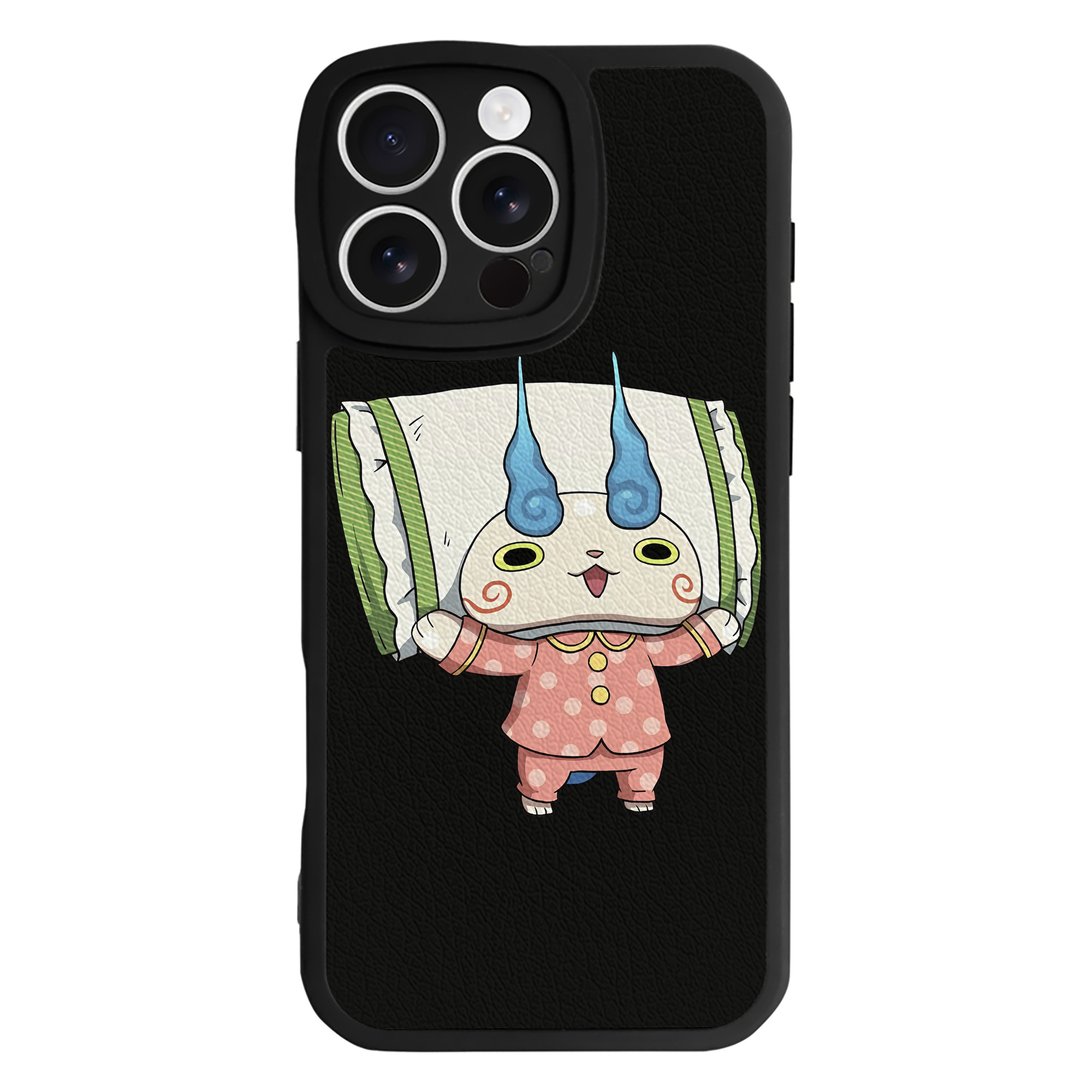 （画像用） 妖怪ウォッチ Yo-kai Watch 【iPhone 16シリーズ対応】シリコンスマホケース（レザー調） 材質：シリコン
